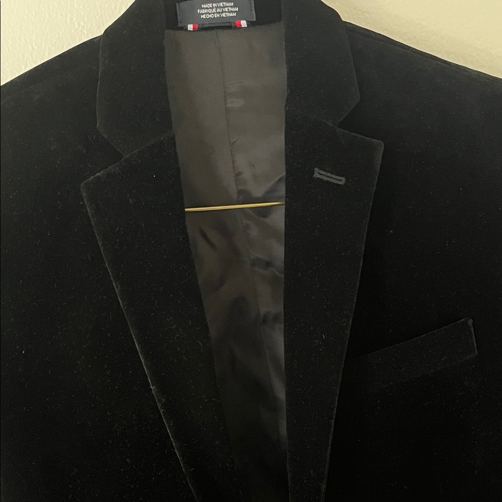 Tommy Hilfiger Kids Black Velvet Blazer